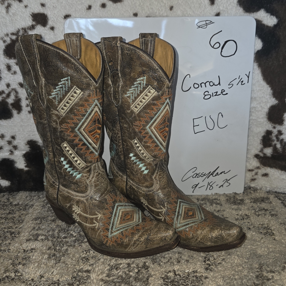 Corral Women's Western Boots - Brown and Blue